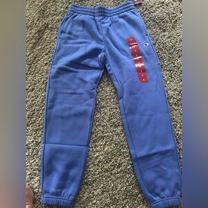 NEW CHAMPION Kids' Boys Heritage Premium Fleece Lined Drawstring Sweatpants Blue